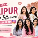 Illustration representing the top Jaipur mom influencers on Instagram, highlighting parenting, family lifestyle, and motherhood content in Jaipur.