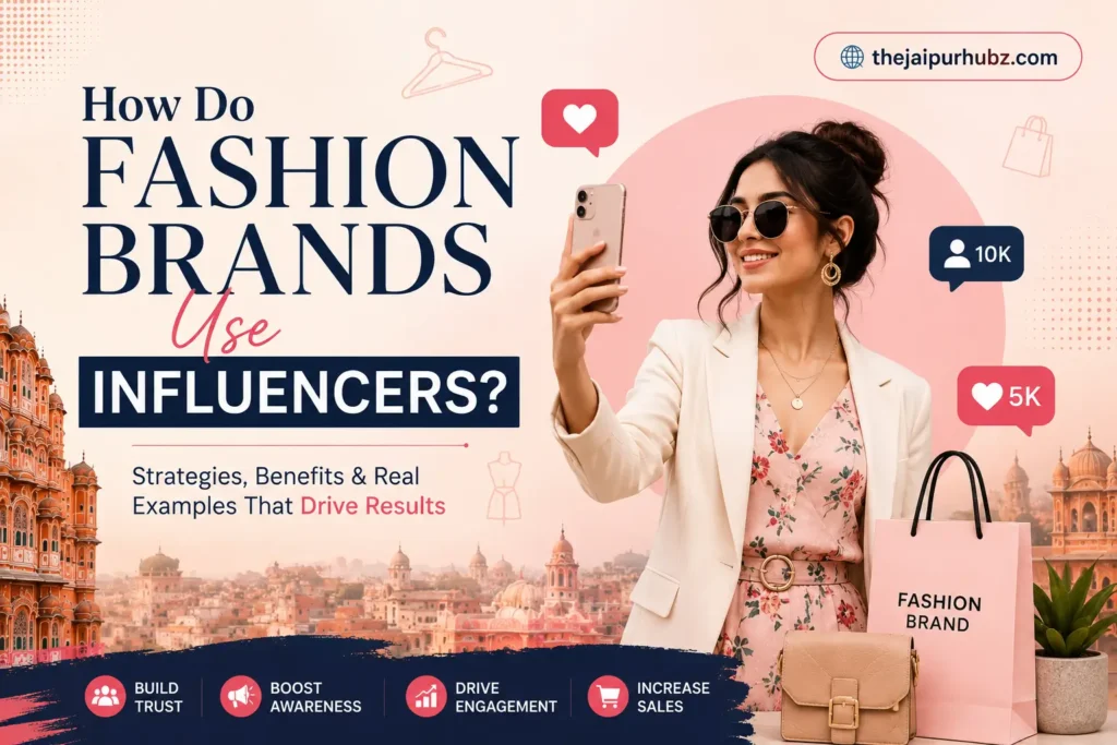 Fashion influencer marketing strategy showing how fashion brands use influencers to build trust, increase brand awareness, boost engagement, and drive sales.