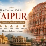 Best Places to Visit in Jaipur featuring Hawa Mahal, Amber Fort, Jal Mahal and other top tourist attractions