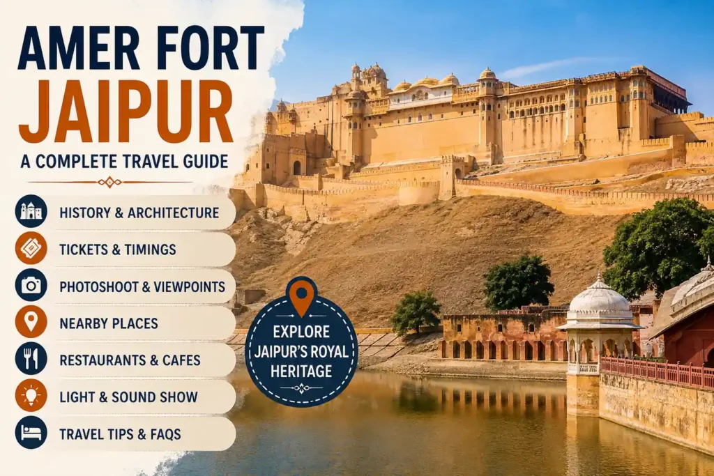 Amer Fort Jaipur travel guide with history, tickets, timings, photography and nearby attractions