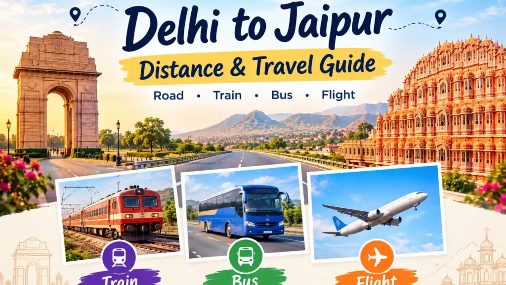 Delhi to Jaipur distance featured image