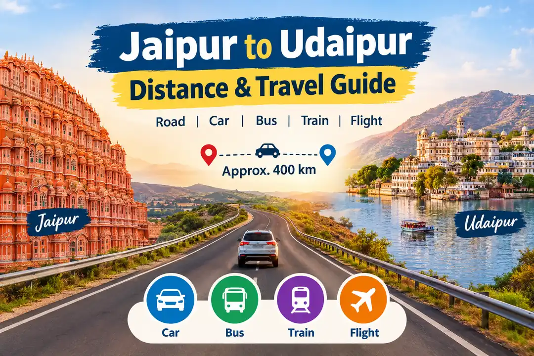 Jaipur to Udaipur distance guide