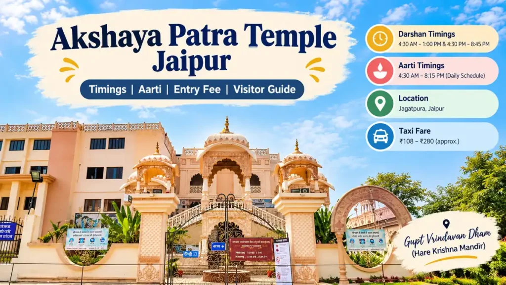 Akshaya Patra Temple Jaipur timings Featured Image