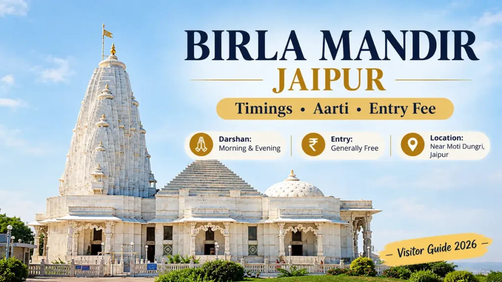 Birla Mandir Jaipur Timings 2026, Aarti, Entry Fee and Visitor Guide